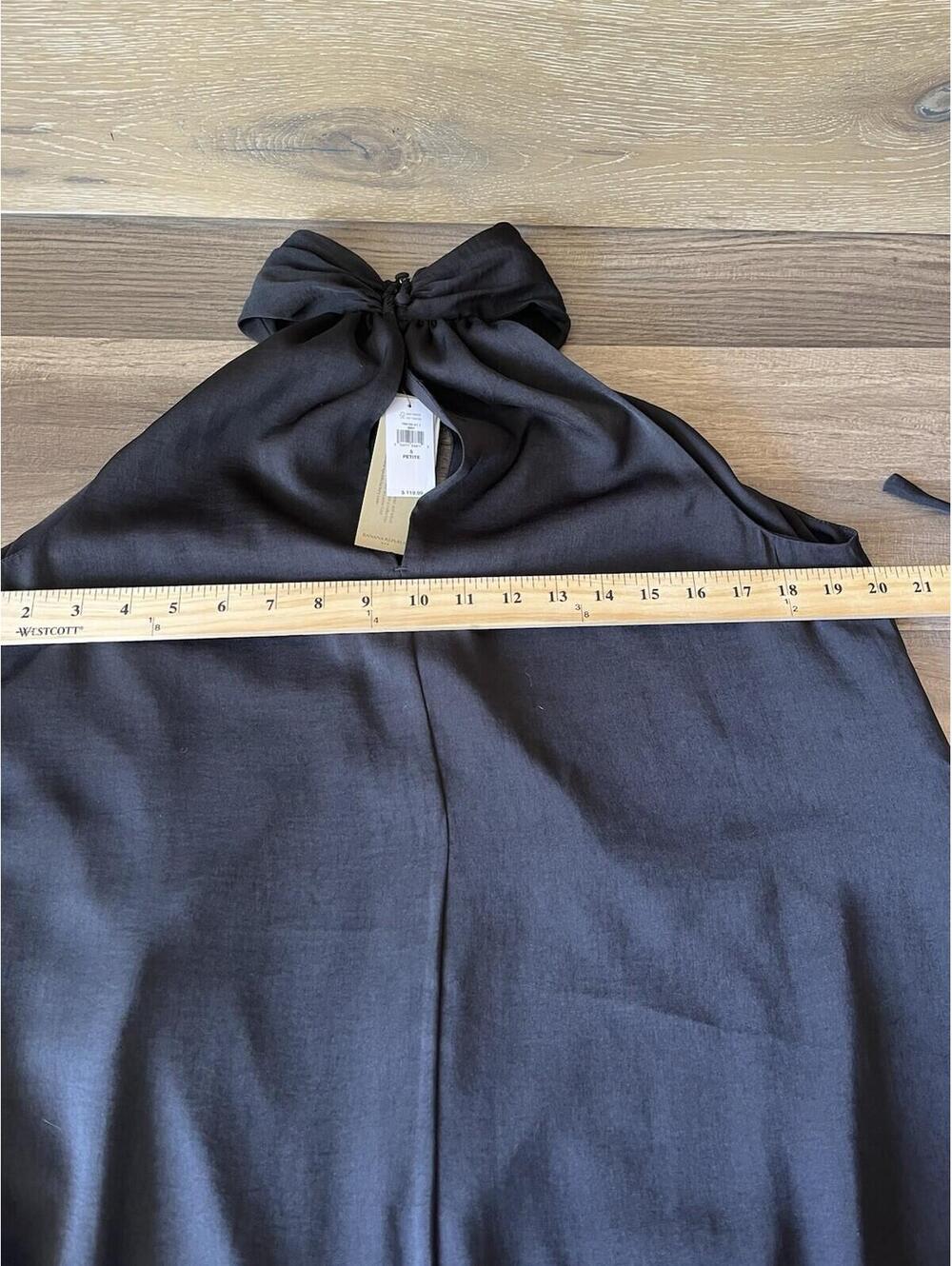 Banana Republic Sleeveless Black Dress Size 6P High Neck - Picture 8 of 9